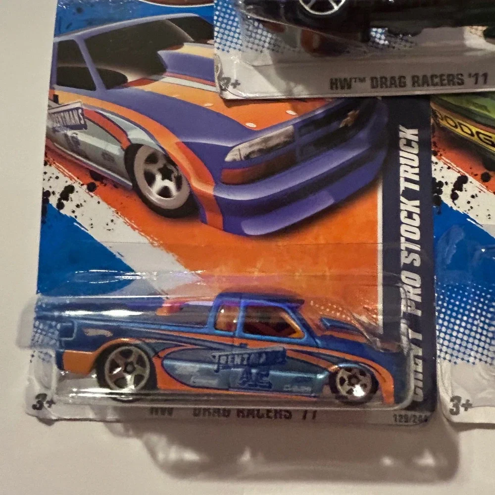 Hot Wheels HW Drag Racers 11 Lot Chevy Pro Stock Truck Dodge Neon Rail Rodder